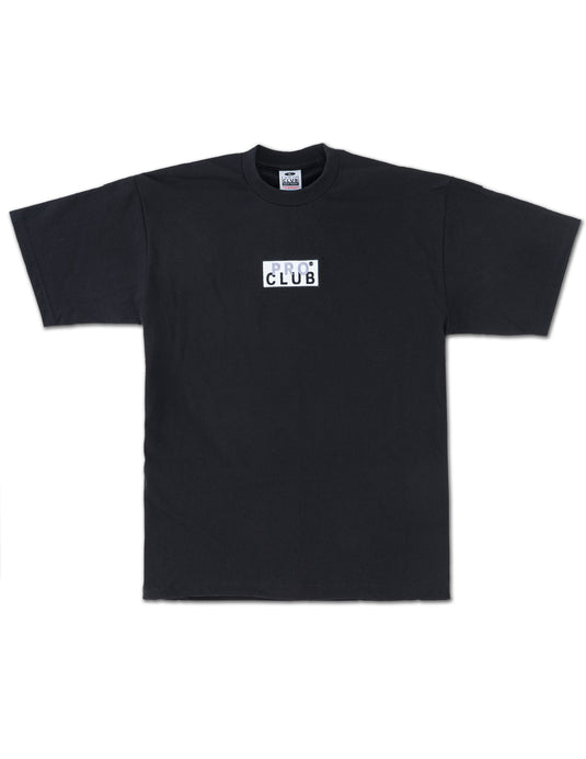 Pro Club S/S Embroidered Box Tee - Black