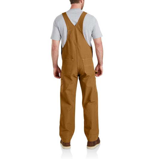 Carhartt R01 Duck Bib Overall - Carhartt Brown - Back
