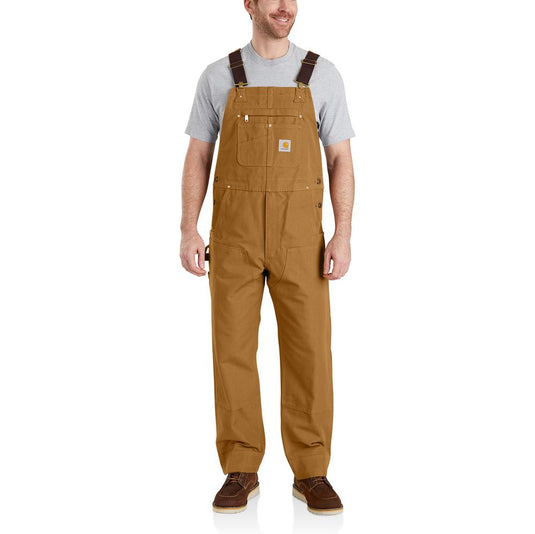 Carhartt R01 Duck Bib Overall - Carhartt Brown - Front