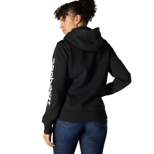 Carhartt W TS2791 Sleeve Logo Hoodie - Black - Back