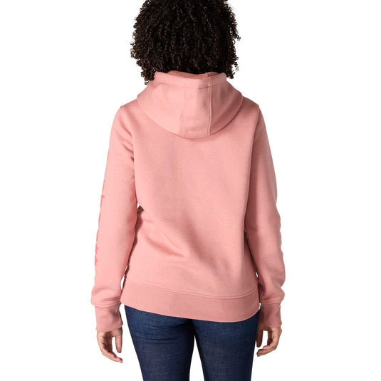 Carhartt W TS2791 Sleeve Logo Hoodie - Rose Tint - Back