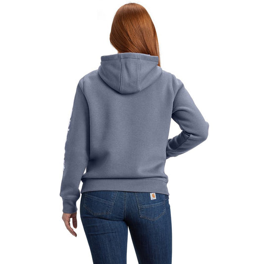 Carhartt W TS2791 Sleeve Logo Hoodie - Wisteria - Back