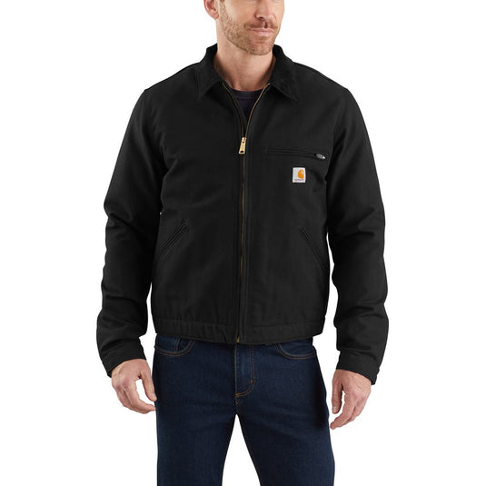Carhartt Duck Detroit Jacket - Black - Front