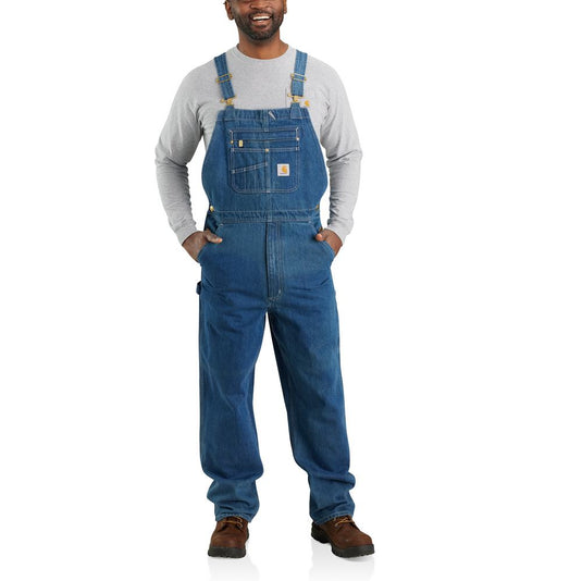 Carhartt OR4672 Denim Bib Overall - Darkstone - Front