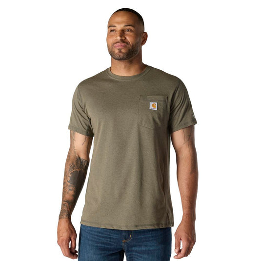Carhartt TK6652 S/S Relaxed Fit Force Pocket Tee - Basil Heather