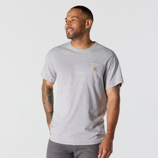 Carhartt TK6652 S/S Relaxed Fit Force Pocket Tee - Heather Gray