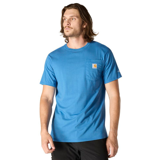 Carhartt TK6652 S/S Relaxed Fit Force Pocket Tee - Dark Horizon Blue Heather