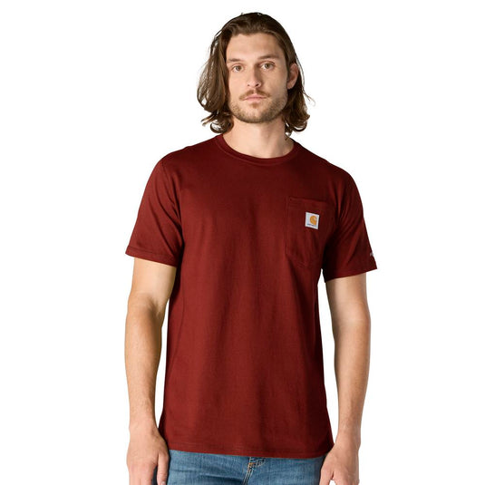 Carhartt TK6652 S/S Relaxed Fit Force Pocket Tee - Dark Spice Red Heather