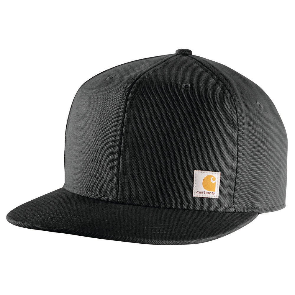 Carhartt Firm Duck Flat Brim Cap - Black – Millennium Clothing