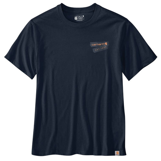 Carhartt TK7047 Tape S/S Tee - Navy - Front