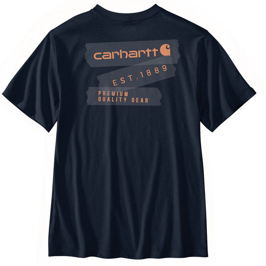 Carhartt TK7047 Tape S/S Tee - Navy - Back