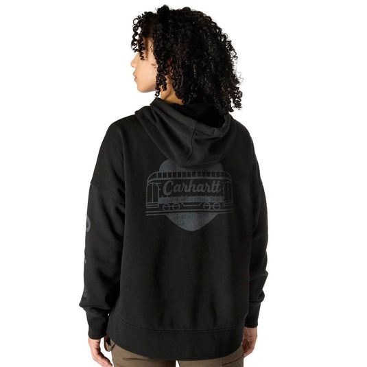 Carhartt W TS7146 Oversized Heart Sweatshirt - Black - Back