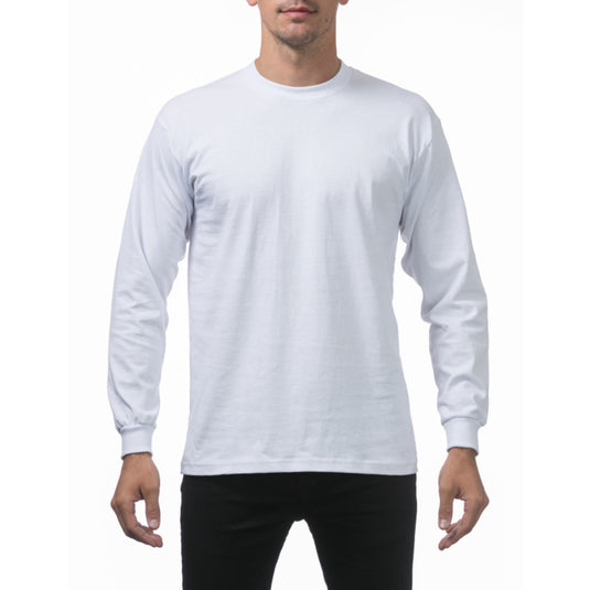 Pro Club L/S Heavyweight Tee - White