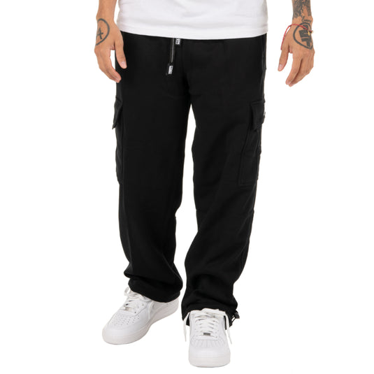 Pro Club HW Cargo Sweatpants - Black