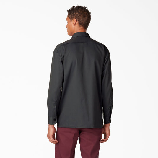 Dickies 574 L/S Work Shirt - Black - Back