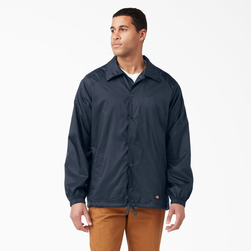Load image into Gallery viewer, Dickies Snap Front Nylon Jacket Dark Navy
