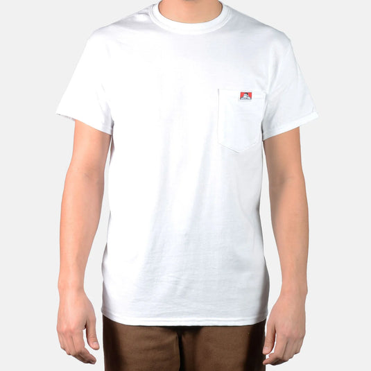 Ben Davis S/S Pocket Tee - White - Front