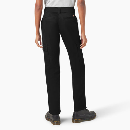 Dickies Women's Cargo Super Flex Pant - Black Back