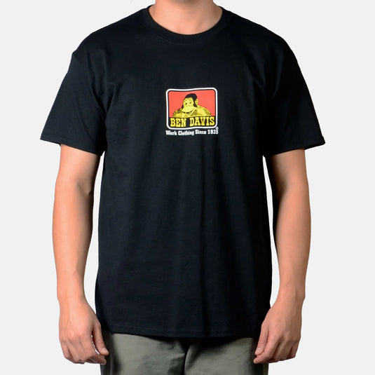 Ben Davis Classic Logo Tee - Black - Front