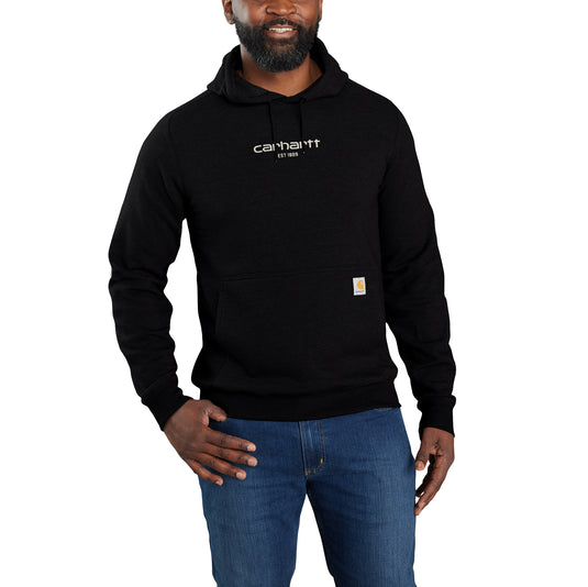 Carhartt Force® Relaxed Fit Lightweight Logo Graphic Hoodie Black