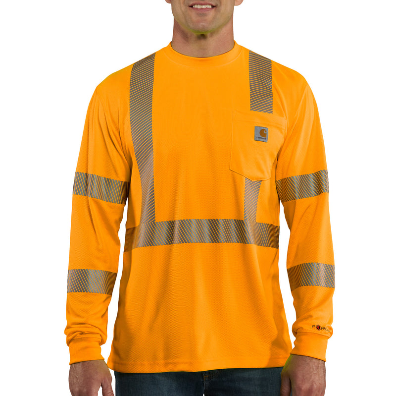 Load image into Gallery viewer, Carhartt Force® Relaxed Fit Lightweight Class 3 Short Sleeve Pocket Tee (High-Vis) Brite Orange
