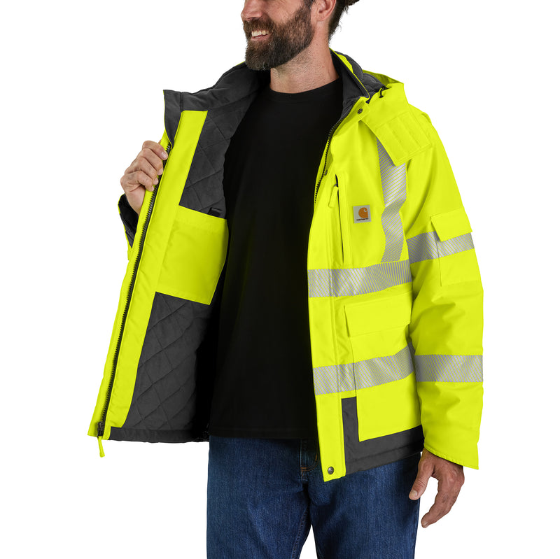 Load image into Gallery viewer, Carhartt Storm Defender® Class 3 Heavyweight Insulated Sherwood Jacket (High-Vis) Brite Lime 
