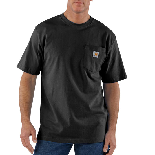 Carhartt K87 S/S Loose Fit Pocket Tee - Black - Front