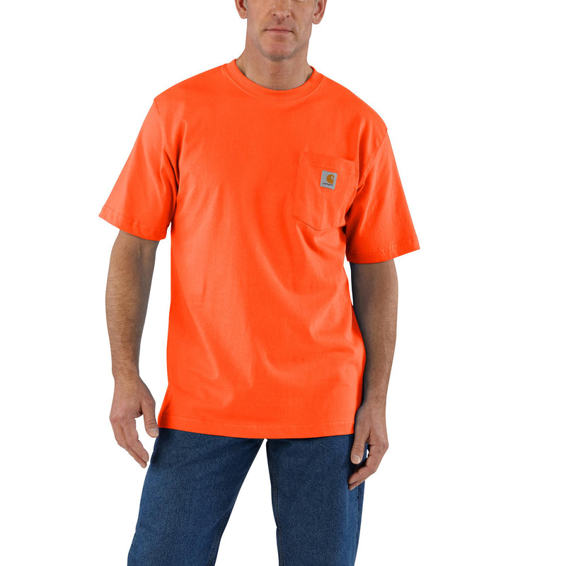 Load image into Gallery viewer, Carhartt Loose Fit Heavyweight Short-Sleeve Pocket T-Shirt Brite Orange

