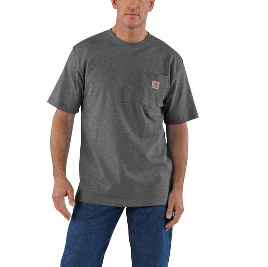 Carhartt K87 S/S Loose Fit Pocket Tee - Carbon Heather