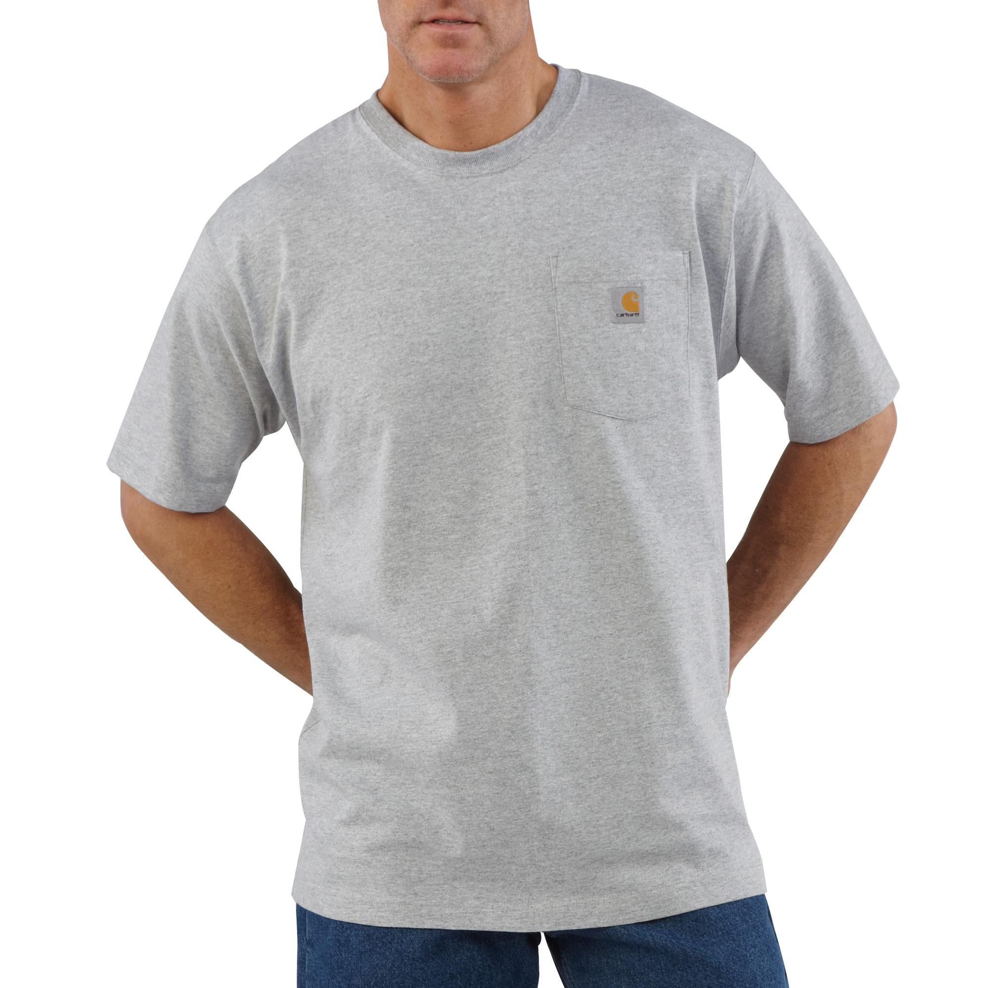 Carhartt Iconic K87 Short Sleeve Loose Fit Pocket Tee - Heather