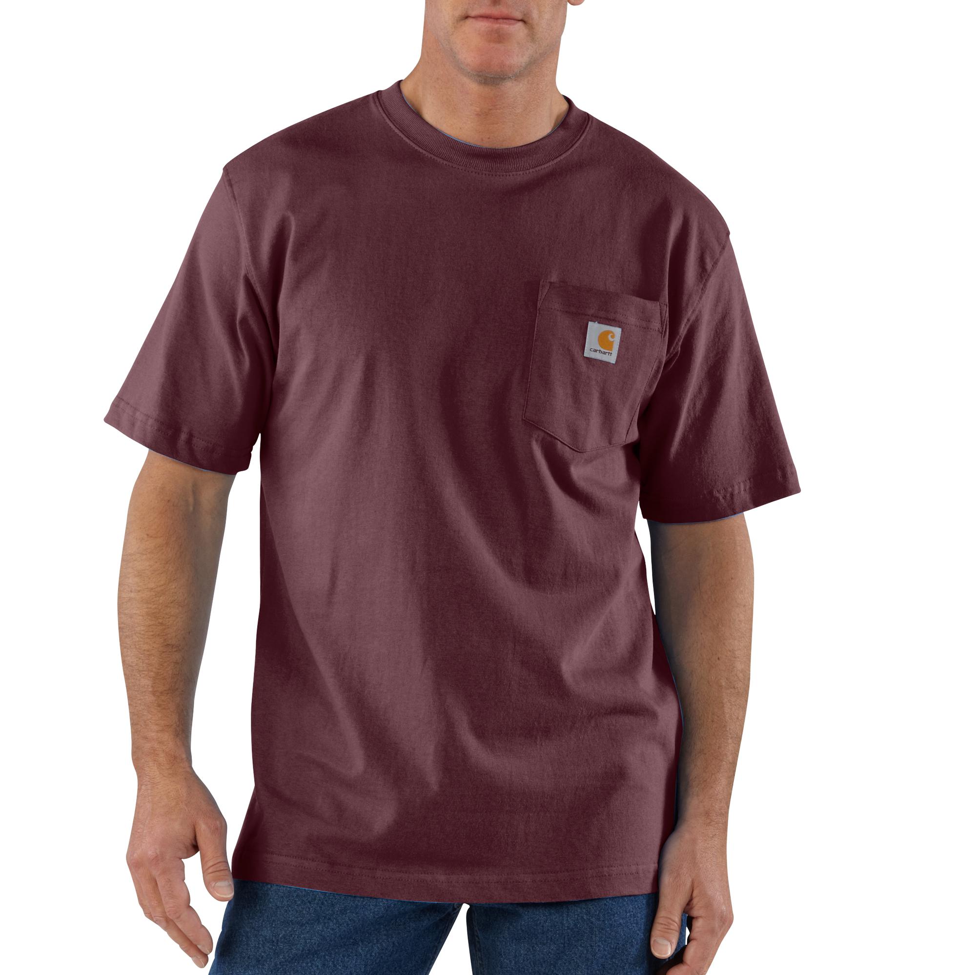 Carhartt Iconic K87 Short Sleeve Loose Fit Pocket Tee - Port