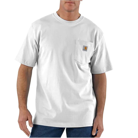 Carhartt Loose Fit Heavyweight Short-Sleeve Pocket T-Shirt White