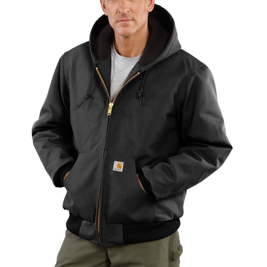 Carhartt J140 Flannel-Lined Duck Active Jacket Black