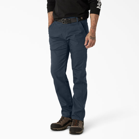 DP802 Tough Max Duck Carpenter Pant - Stonewashed Dark Navy - Front