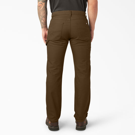 DP802 Tough Max Duck Carpenter Pant - Stonewashed Timber Brown - Back