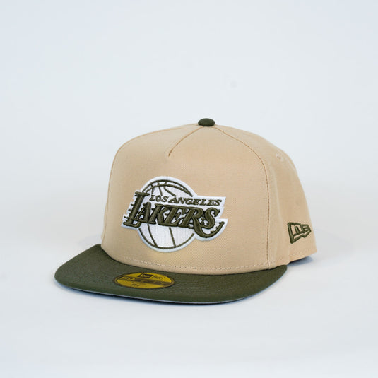 New Era Lakers 2-Tone A-Frame Cap - DRWNOV - Front