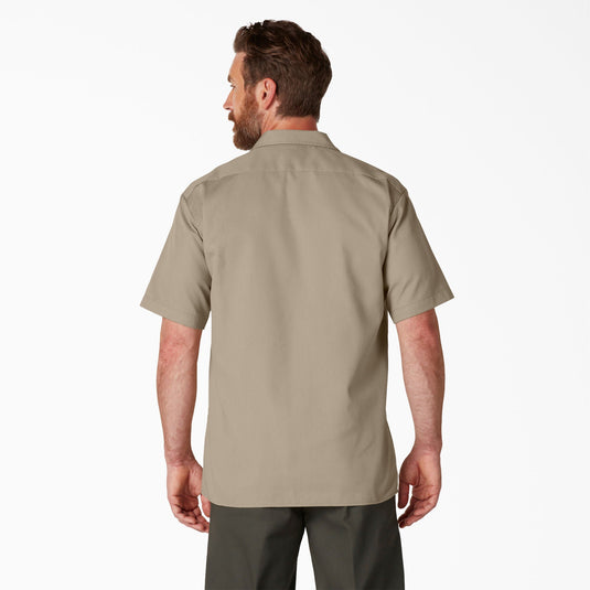 Dickies 1574 S/S Work Shirt - Desert Sand - Back