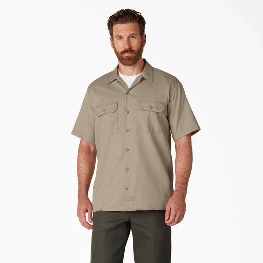 Dickies 1574 S/S Work Shirt - Desert Sand - Front