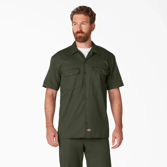 Dickies 1574 S/S Work Shirt - Olive Green