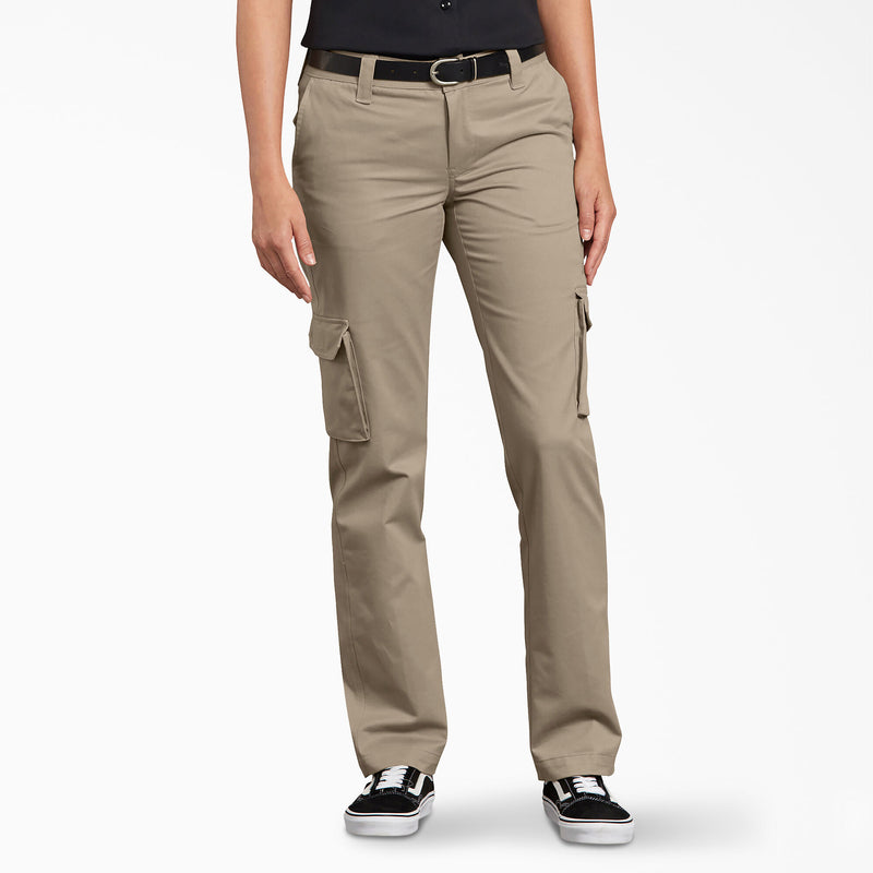 Load image into Gallery viewer, Dickies Women&#39;s Relaxed Fit Stretch Cargo Pants FP888
