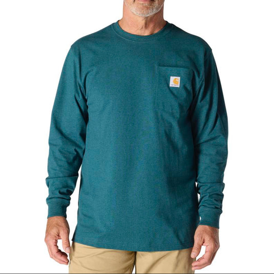 Carhartt K126 L/S Loose Fit Pocket Tee - Greenstone Heather
