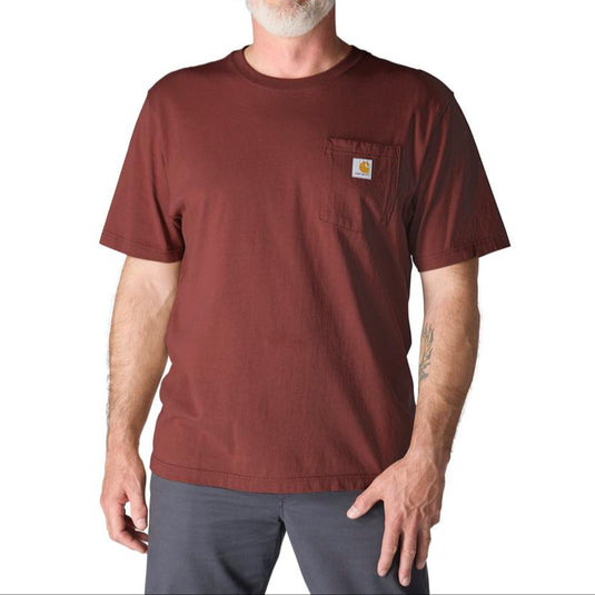 Carhartt K87 S/S Loose Fit Pocket Tee - Dark Spice Red - Front
