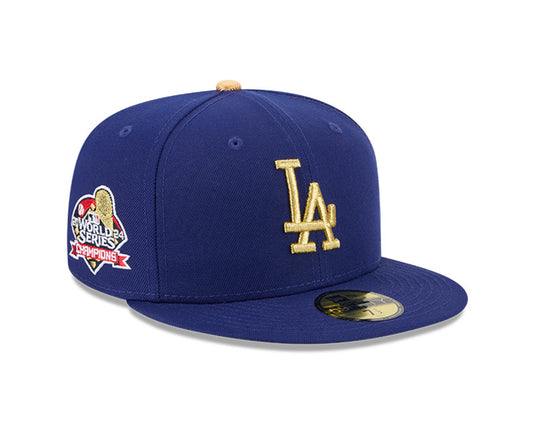 New Era Dodgers Gold Cap - Gold/OTC - Front