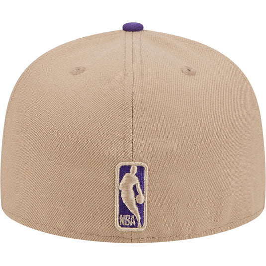 New Era EG Lakers Cam 2-Tone Cap - Camel/Purple - Back
