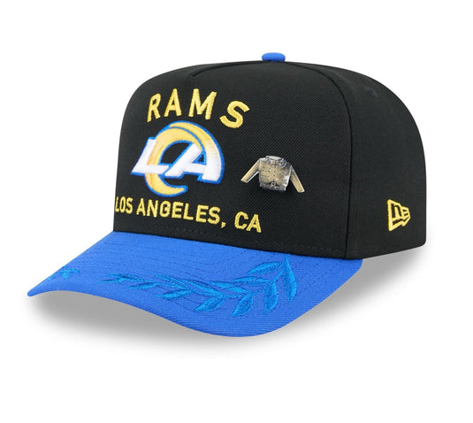 NE NFL25 Draft Rams AF Cap - Black/OTC - Front