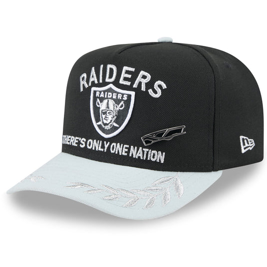 NE NFL25 Draft Raiders AF Cap - Black/OTC - Front