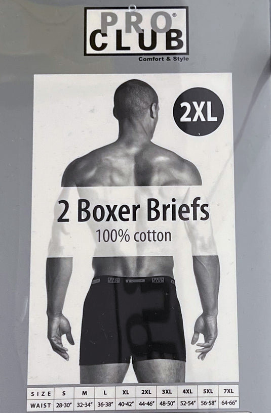 Pro Club Men's Boxer Briefs (2 Pack)