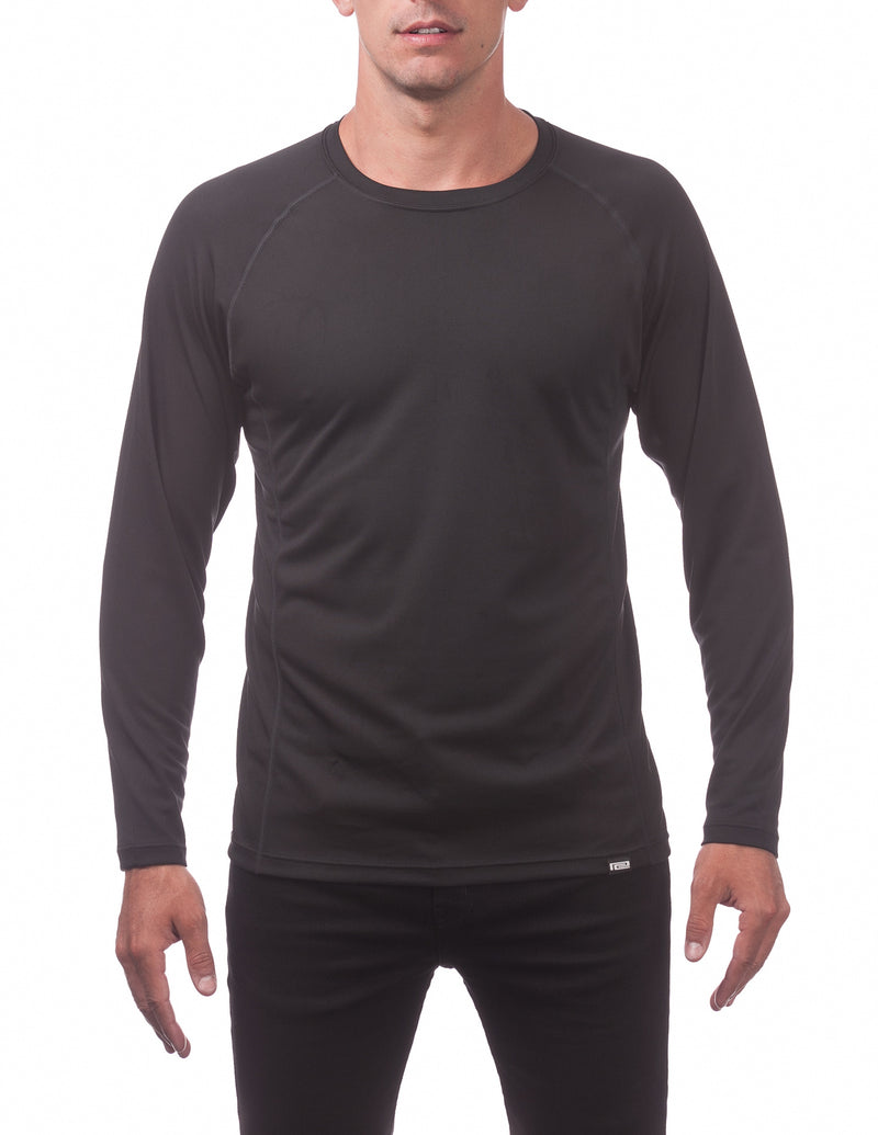 Load image into Gallery viewer, Pro Club Long Sleeve Performance DryPro Tee Black
