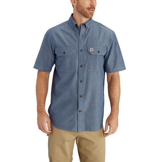 Carhartt S/S Chambray Shirt - Denim Blue Chambray