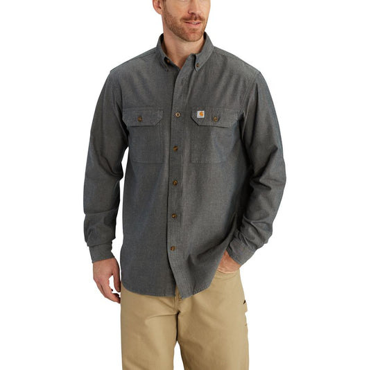 Carhartt L/S Chambray Shirt - Black Chambray